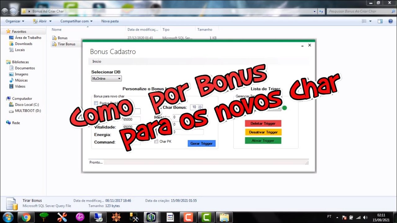 Como por bonus pra novas contas