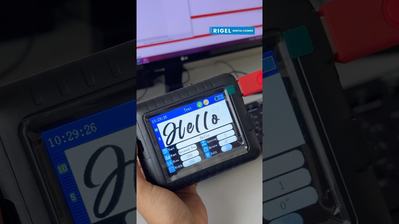 &iquest;C&oacute;mo colocar tipograf&iacute;as en la codificadora M1? #tecnologia #tech #coder #codificadora