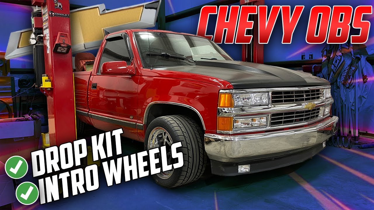 HOW TO DROP A CHEVY OBS AND INSTALL INTRO BILLET WHEELS!