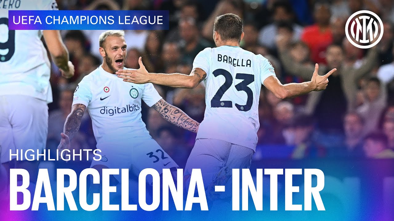 BARCELONA 3-3 INTER | HIGHLIGHTS | UEFA CHAMPIONS LEAGUE 22/23 ⚽⚫🔵🇮🇹
