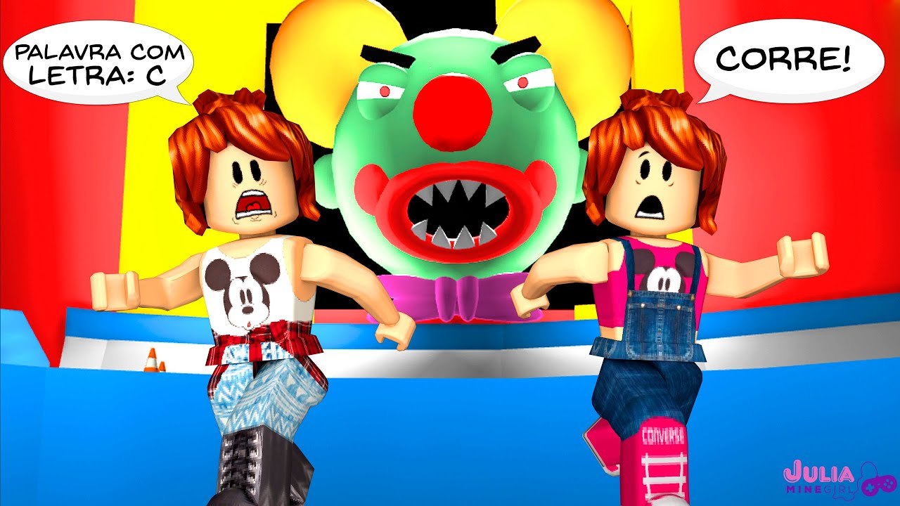 Roblox - DESAFIO DO ALFABETO (Escape The Evil Circus Obby)