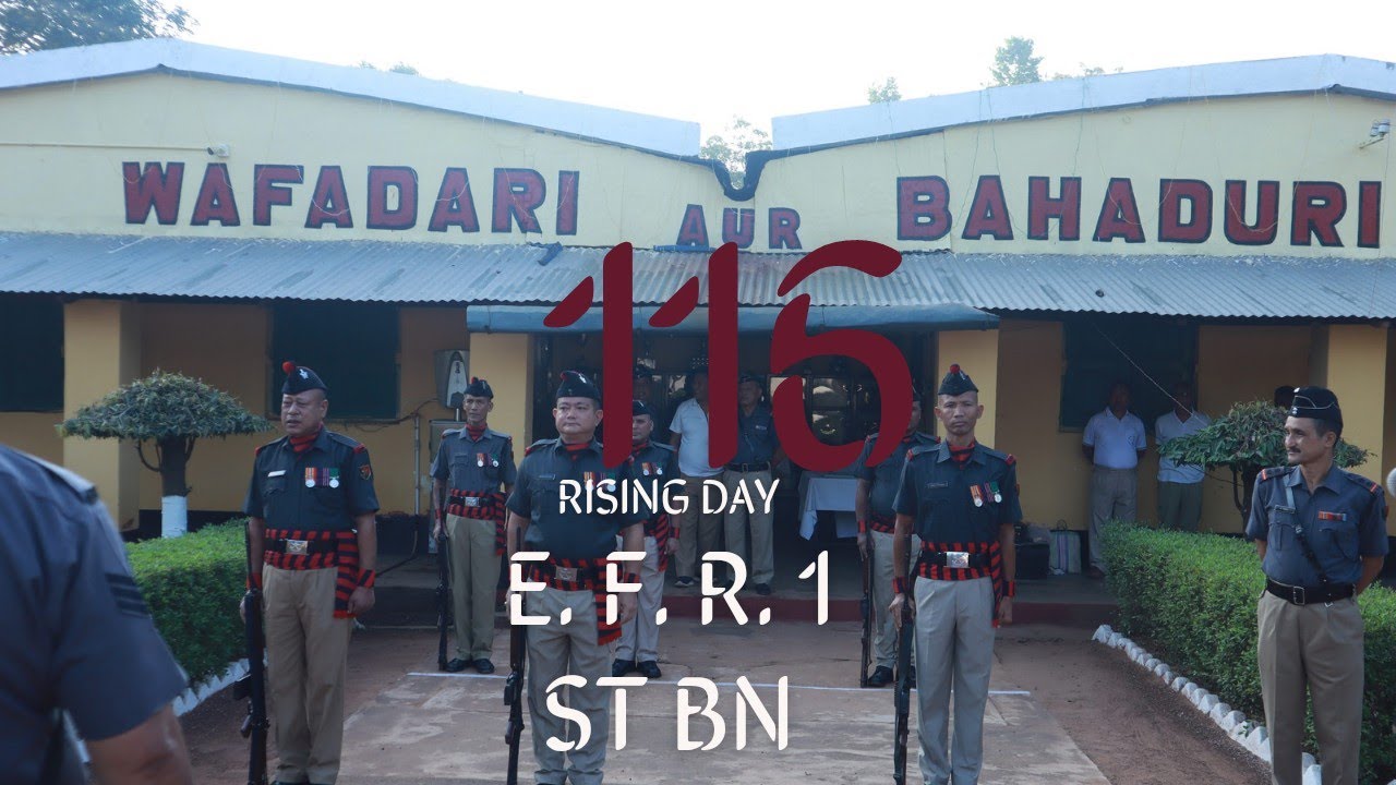 EASTERN FRONTIER RIFLES 1ST BN, CELEBRATING THEIR 116 RAISING DAY 01 NOV 2022.