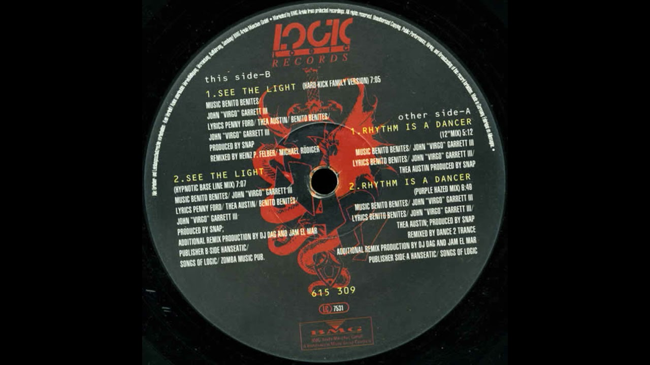 Snap! - See The Light (Hypnotic Base Line Mix) [24Bit Re-Mastering from Vinyl]