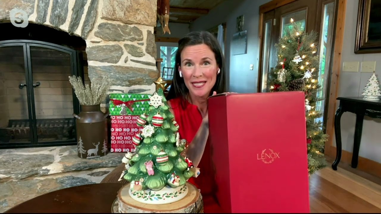 Lenox Holiday 26-Piece Porcelain Advent Tree with 24K Gold on QVC