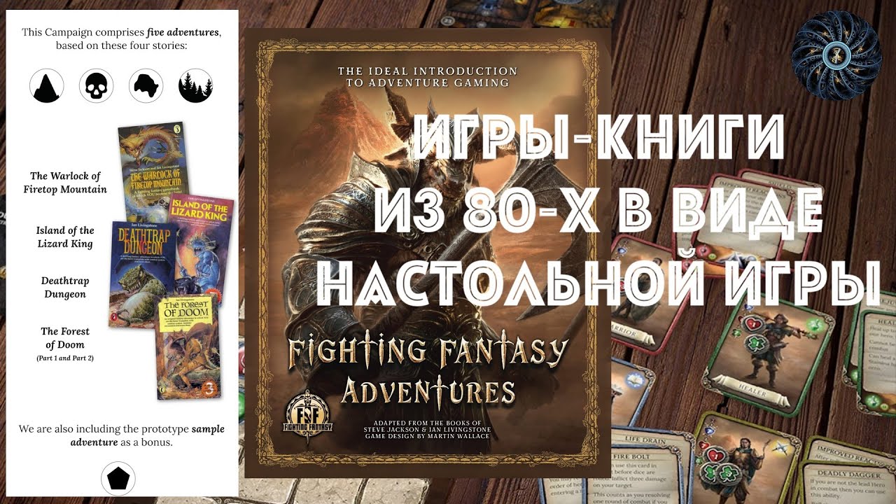 Приключенческие игры-книги из 80-х в настольной игре Fighting Fantasy Adventures. Правила и начало.