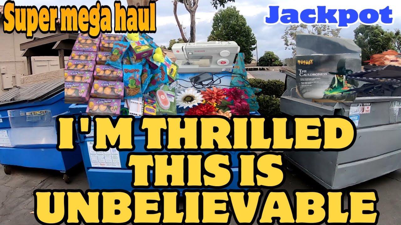 I'M THRILLED THESE DUMPSTERS WERE FILLED WITH GOODIES AND BRAND-NEW STUFF.  THIS IS UNBELIEVABLE.