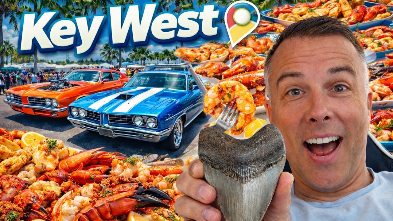 Tohle je Key West! 🔥 Classic Cars show 🚗 + Seafood Festival! 🦐