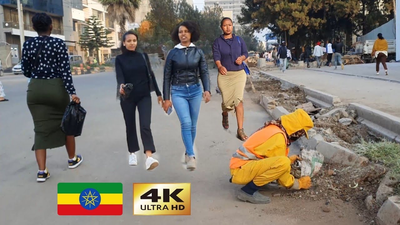 Beautiful Ethiopia , 🇪🇹 Addis Ababa walking Tour 2024 , Ethiopia
