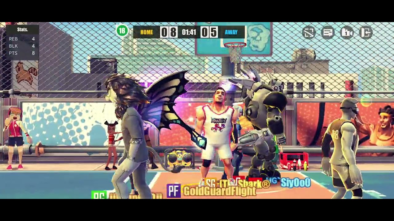 Streetball AllStars - Max Block Ranger Gets 10 Blocks!
