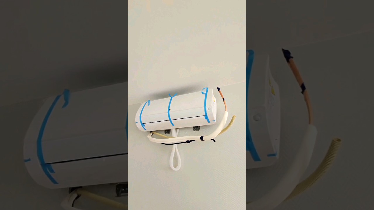 Installation d'une climatisation r&eacute;versible Partie 5 #lesdisjonctes #electricien #climatisation