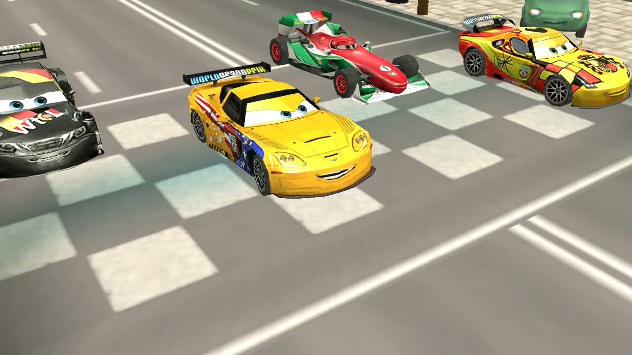 Cars 2 PSP - Jeff Gorvette Gameplay.