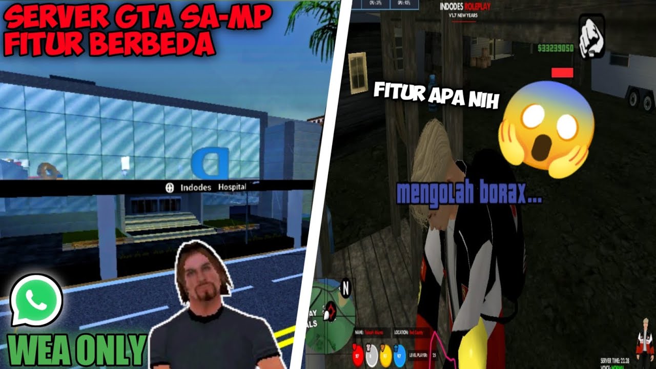 SERVER GTA SAMP FITUR BERBEDA WA ONLY ADMIN RAMAH | REVEW SERVER GTA SAMP MULTIPLAYER