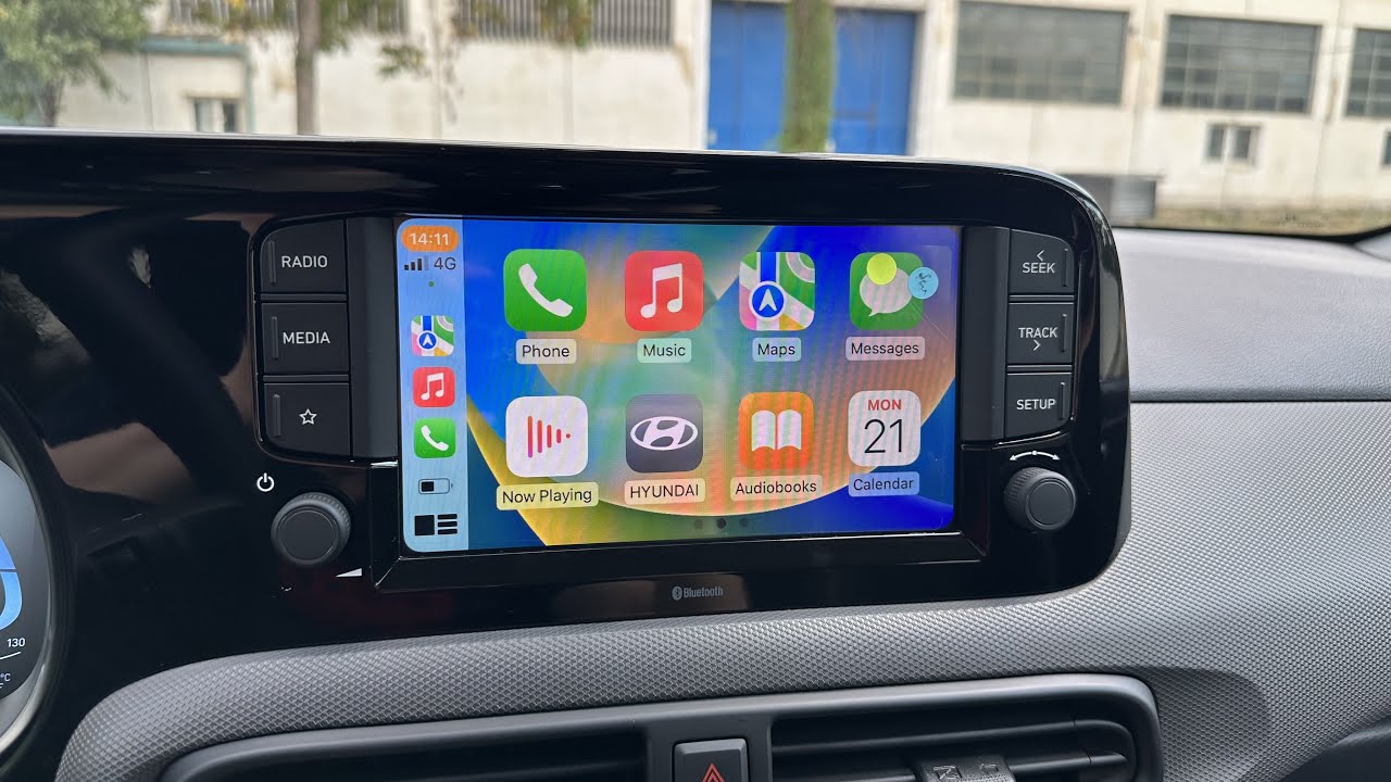 Как подключить Apple CarPlay к мультимедийной системе Hyundai i10 2024