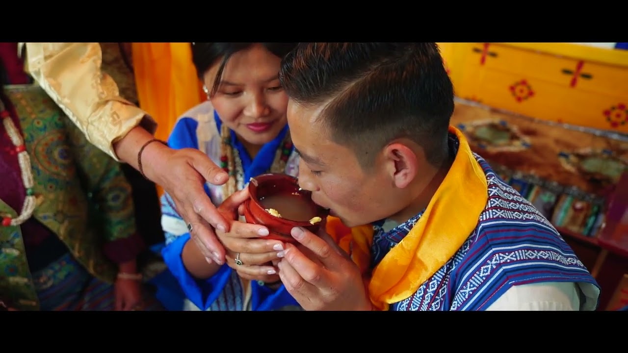 Wedding day ##tshering diki and karma Sonam ##lepcha ##couple