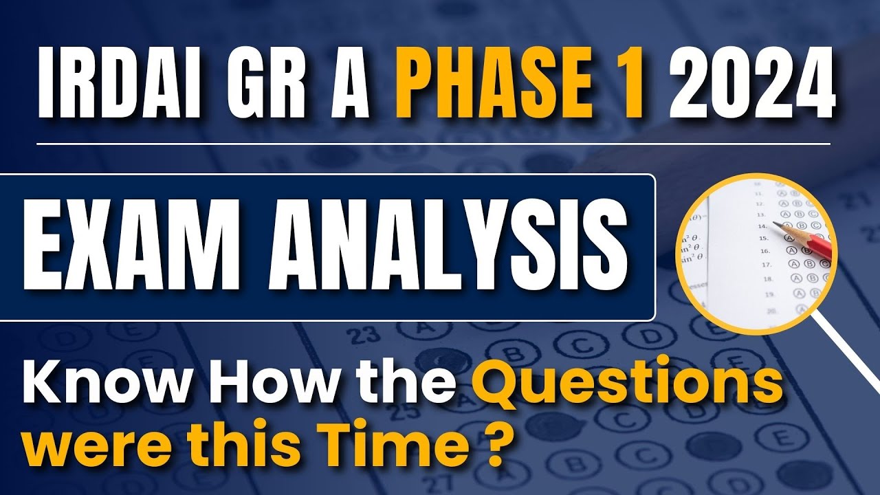 IRDAI Grade A 2024 Phase 1 Exam Analysis || IRDAI Phase 1 Detailed Exam Analysis || Expected Cut off