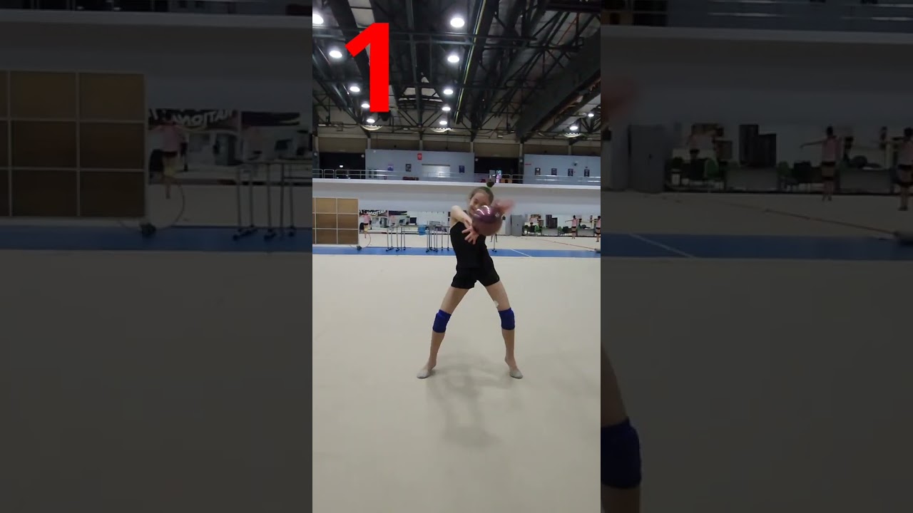 Ball dance steps #rhythmicgymnastics