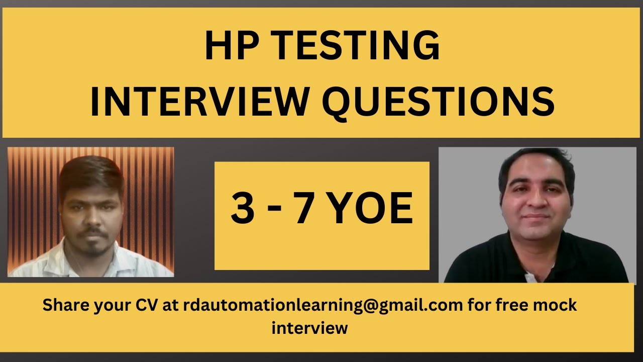 HP Testing Interview Experience | Real Time Interview Questions and Answers