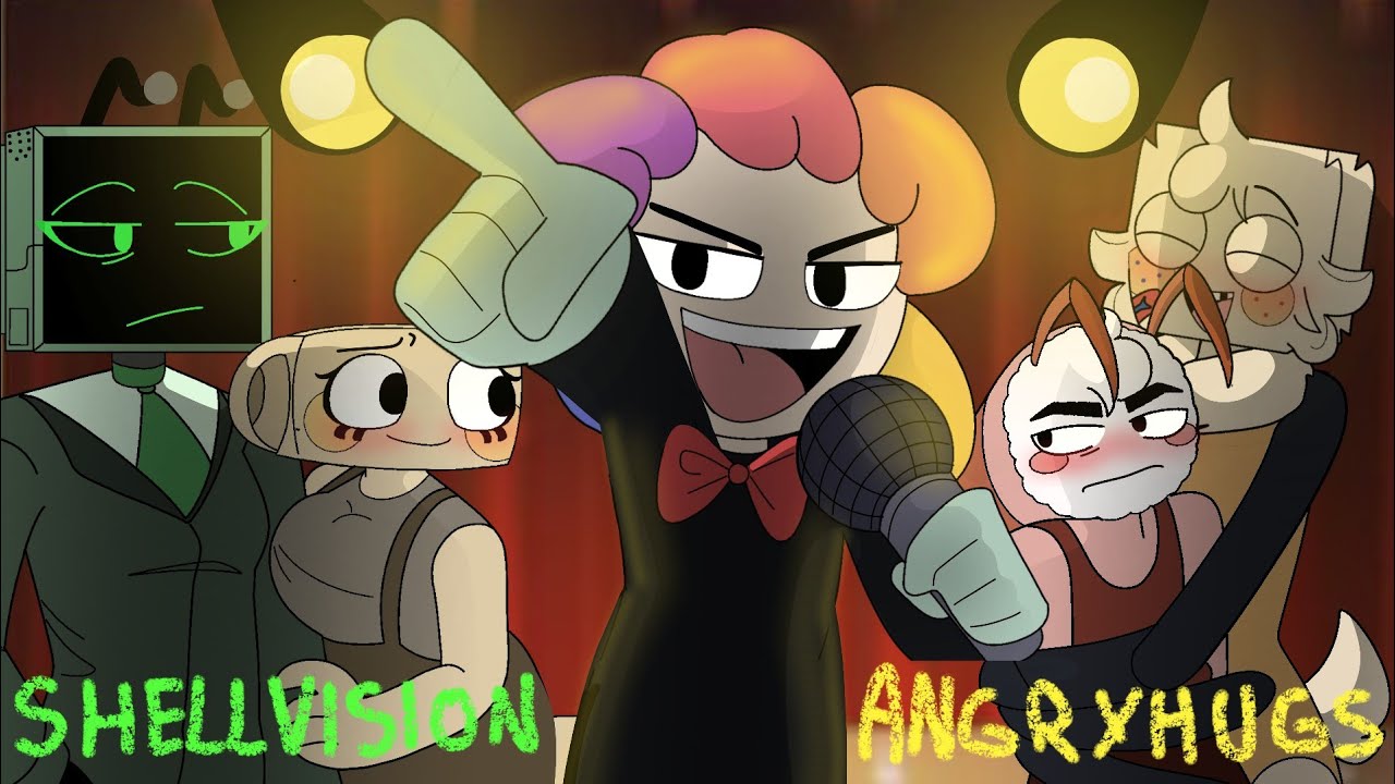 ❤️SHELLVISION VS ANGRYHUGS❤️ Animation ( Dandy's World ) Ship battle