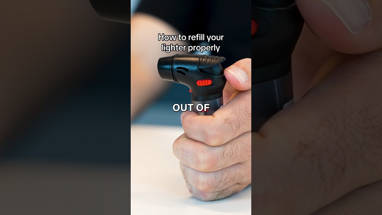 How to refill your lighter properly! #lighters #butane #refill
