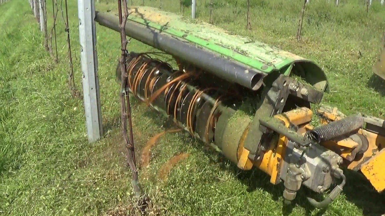 TAGLIAERBA A TAGLIO VARIABILE RAS 2 CON TASTATORI  E TESTATE BIOAGRI PER IL DISERBO MECCANICO