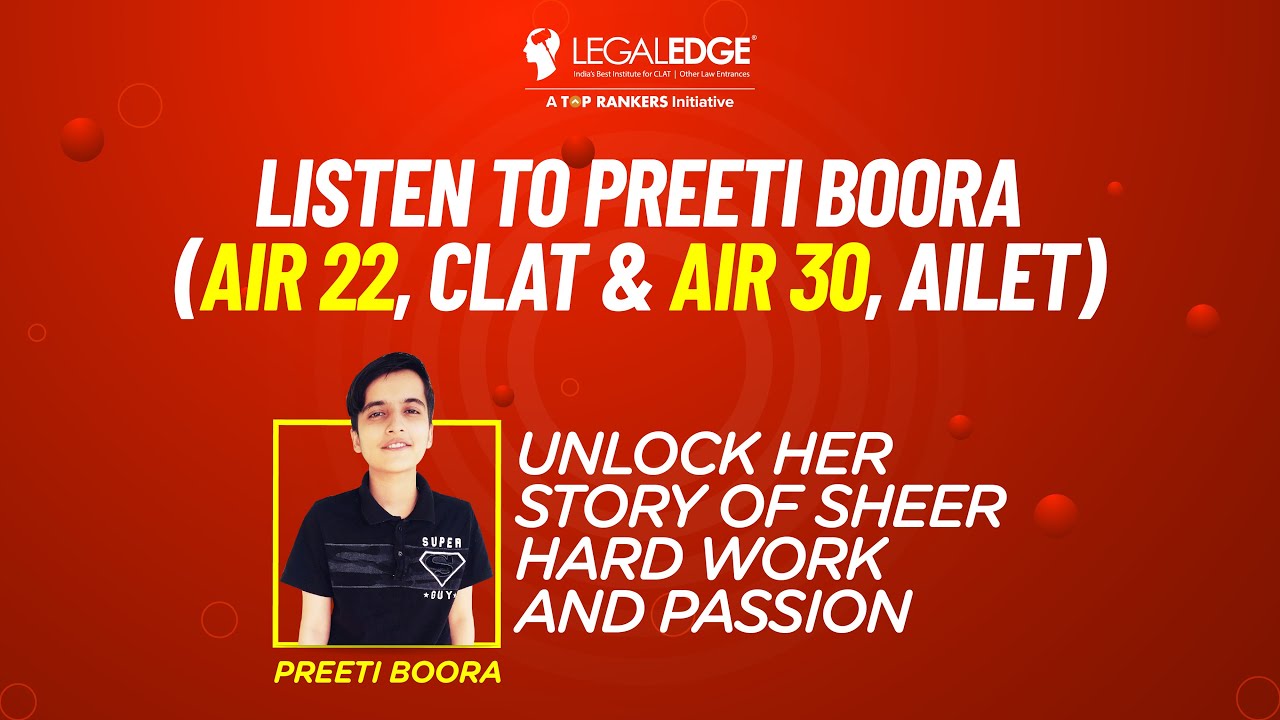 Topper's Strategy with CLAT, AILET Topper | In conversation with CLAT, AILET Topper