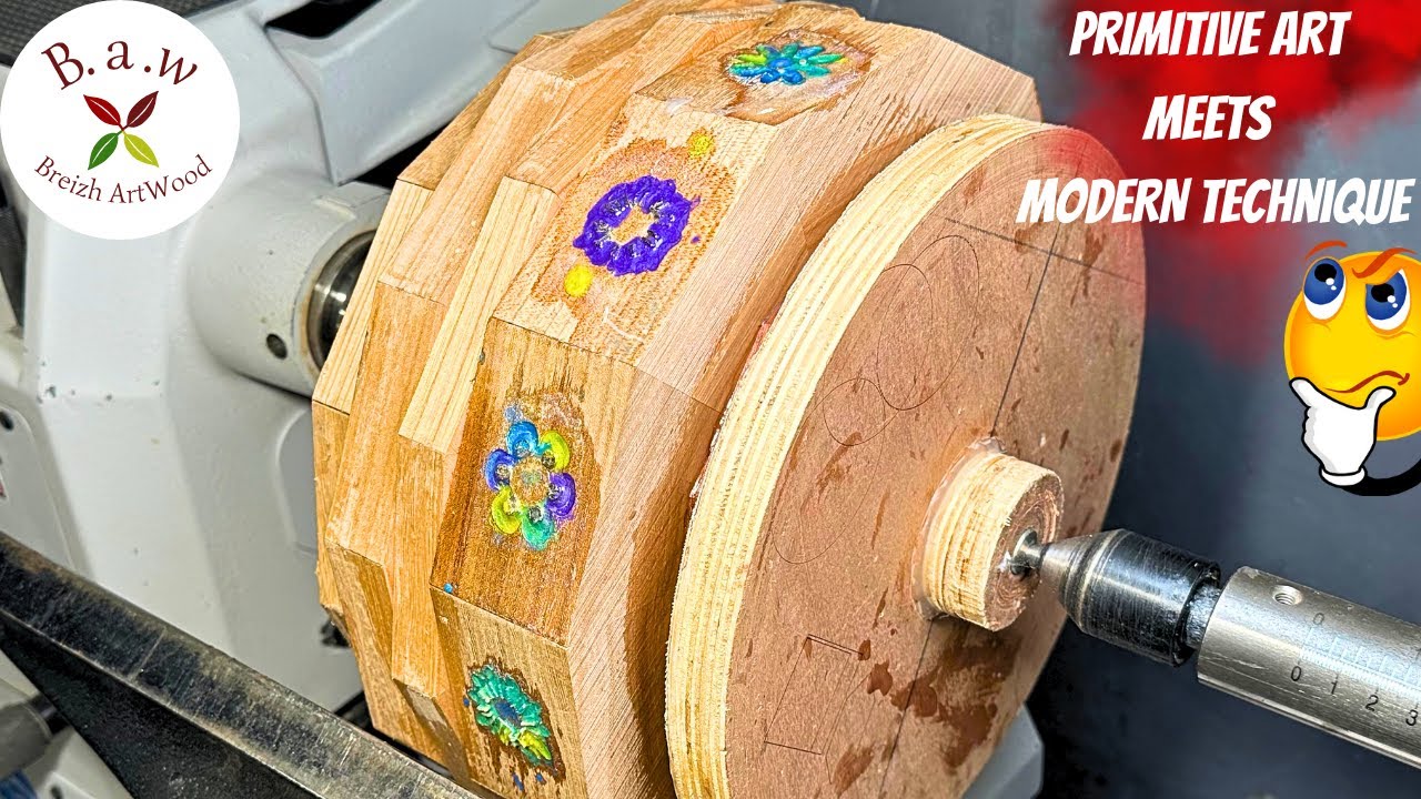 INCREDIBLE woodturning : when PRIMITIVE ART meets MODERN technique😳