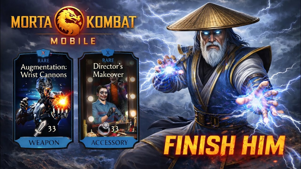 FINISH HIM !! ⚡ Klassic Raiden Gameplay | MK Mobile | Rare equipments 