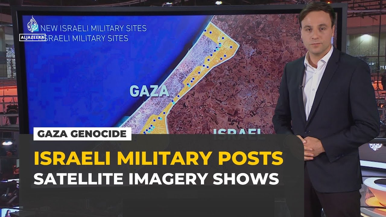 Israel is building more military posts in Gaza, satellite imagery shows
