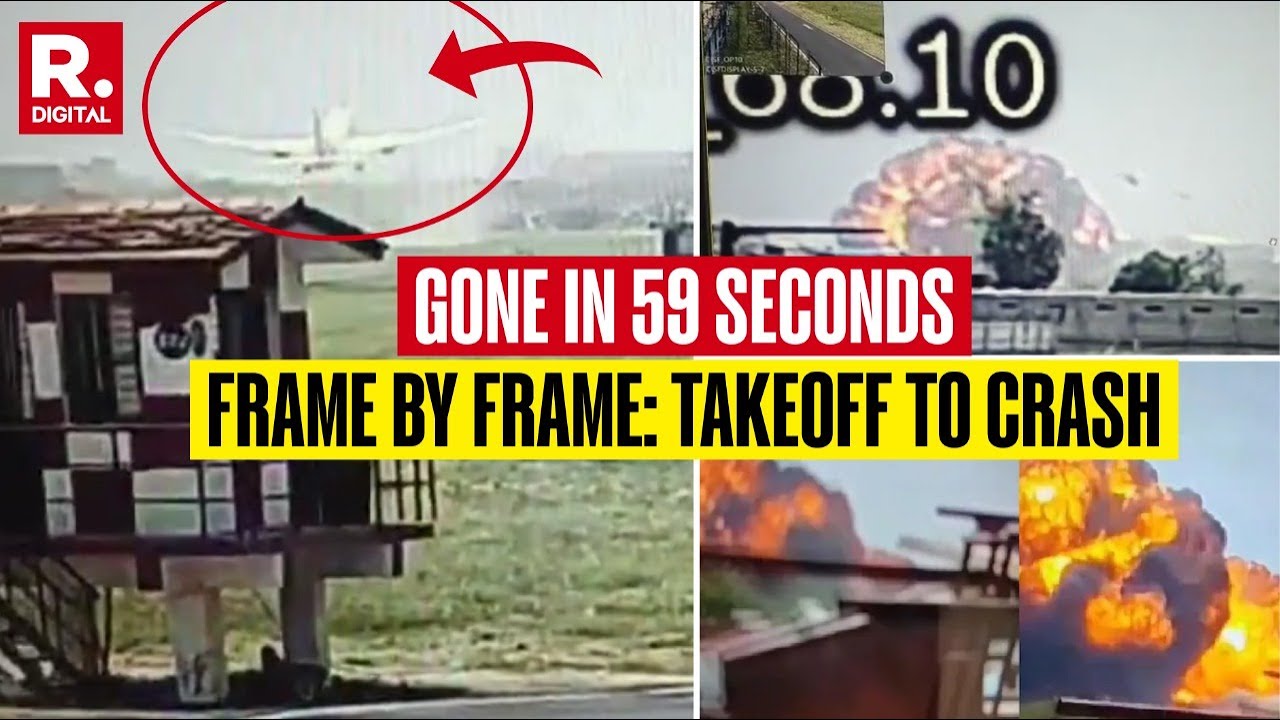 Ahmedabad Plane Crash: New Footage Shows Detailed Second-By-Second Moments Of The Crash | Explained
