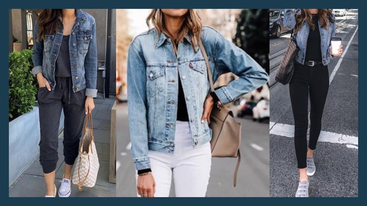 CHAQUETA JEANS COMBINACIONES LOOKS Y OUTFITS  /IDEAS PARA COMBINAR LAS CHAQUETAS JEANS Y  MEZCLILLA