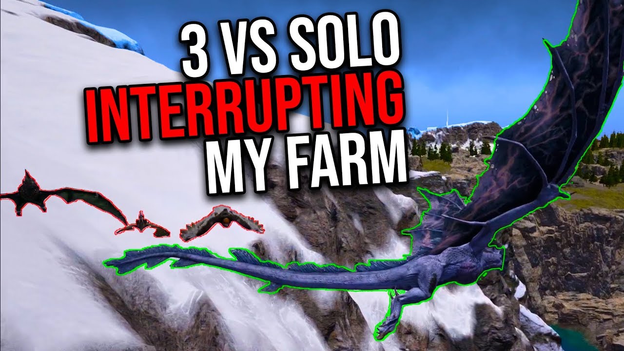 I CAN'T EVEN FARM IN PEACE?! SOLO PVP | ARK MTS TRIO PVP