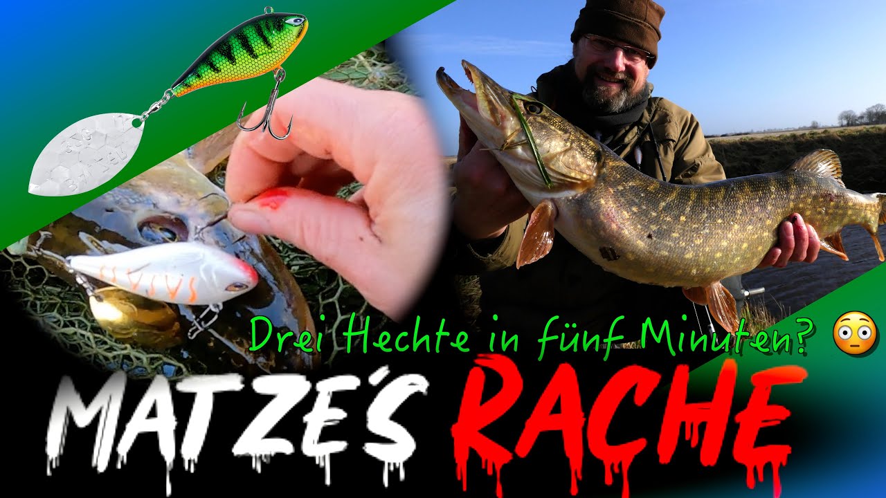 Matzes Rache - der Nachl&auml;uferkiller! DER Hechtwobbler mit Spinnerblatt
