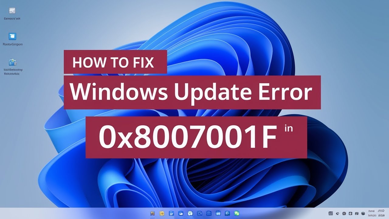 How to Fix Windows Update Error 0x8007001f in Windows 11 [GUIDE]