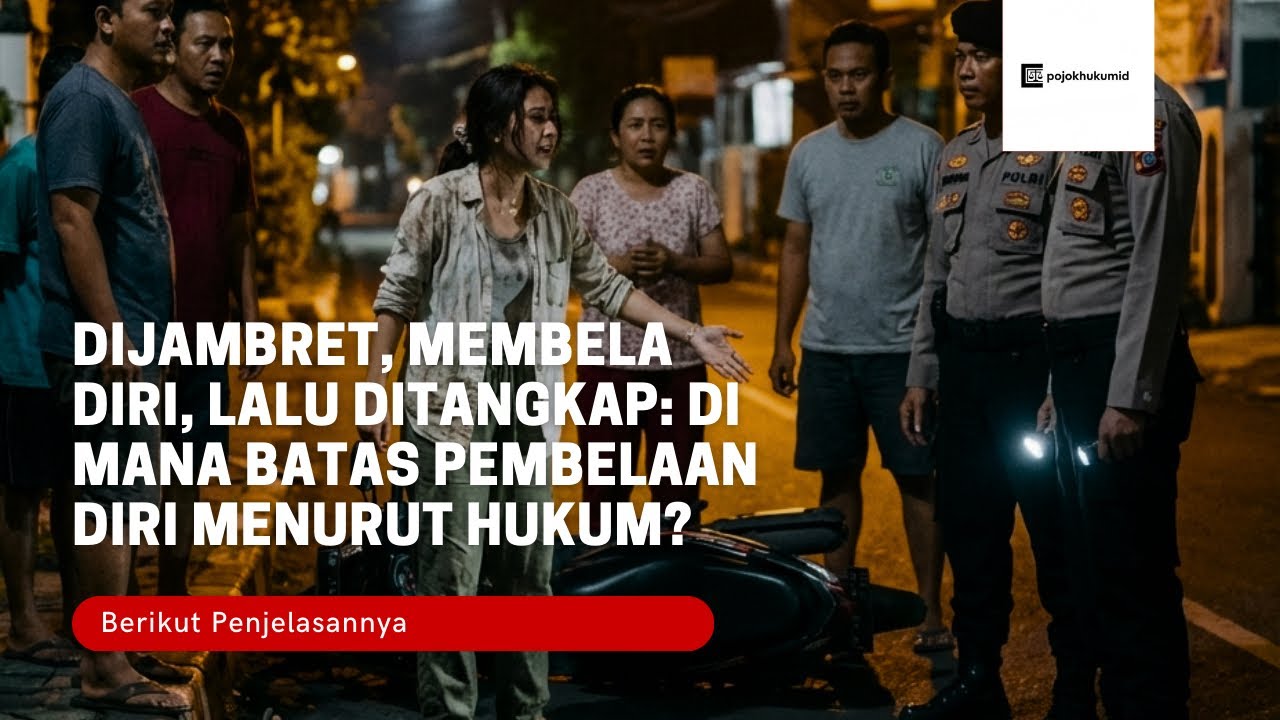 Dijambret, Membela Diri, Lalu Ditangkap: Di Mana Batas Pembelaan Diri Menurut Hukum?