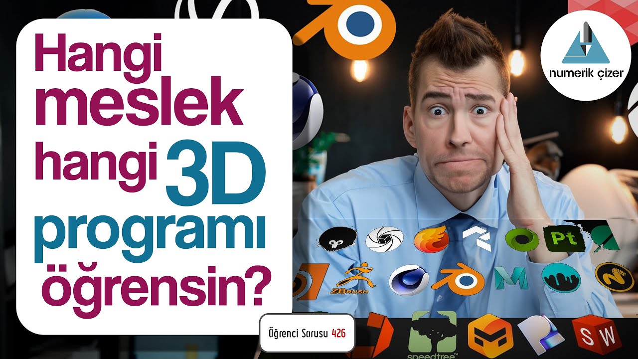 Hangi meslektekiler hangi 3d modelleme programını öğrenmeli? Kabaca tam liste! - Öğrenci Sorusu 426