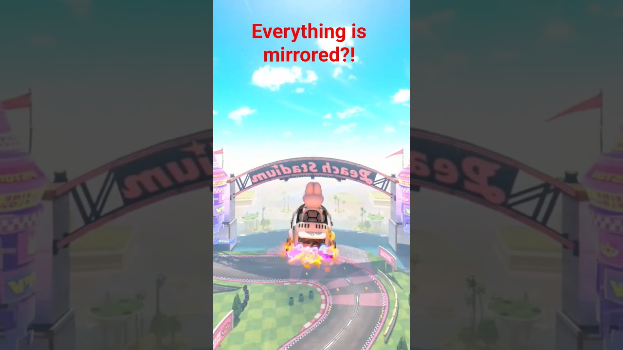 The WHOLE map is in Mirror Mode?! Mario Kart World 