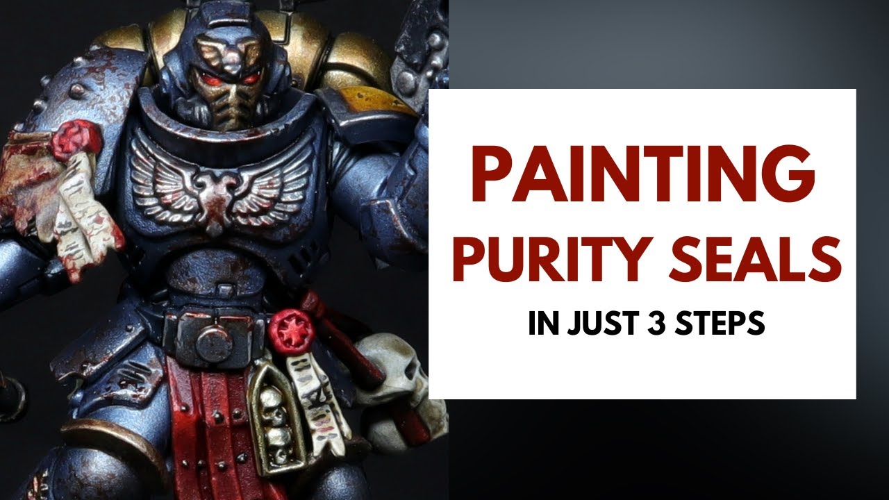 Painting Warhammer 40k: How to Paint Scrolls and Purity Seals