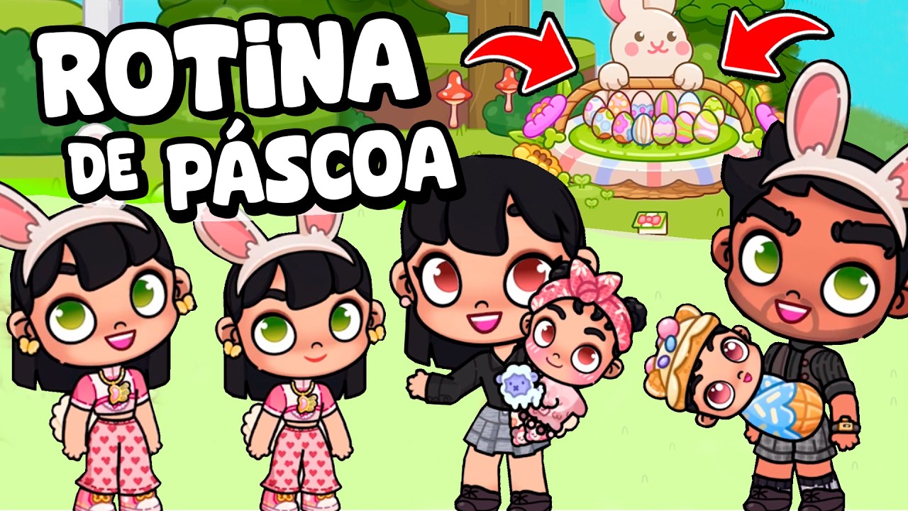ROTINA SUMIRAM OS OVOS DE PÁSCOA?! | PAZU AVATAR WORLD ROTINAS E HISTÓRIAS