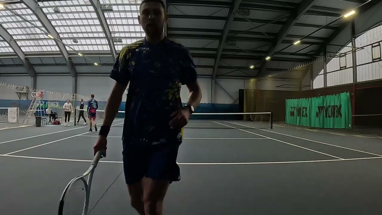 Double tennis: amateur tournament match 6