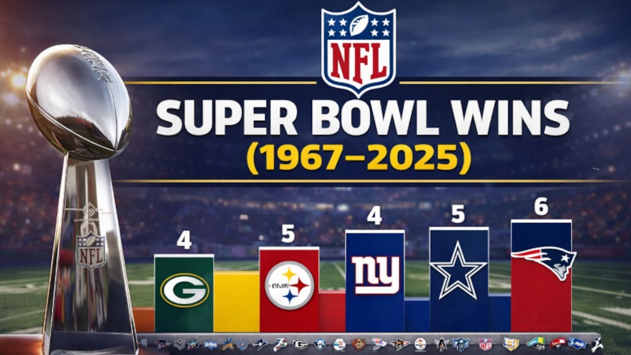 Tutte le Vittorie del Super Bowl (1967-2025)