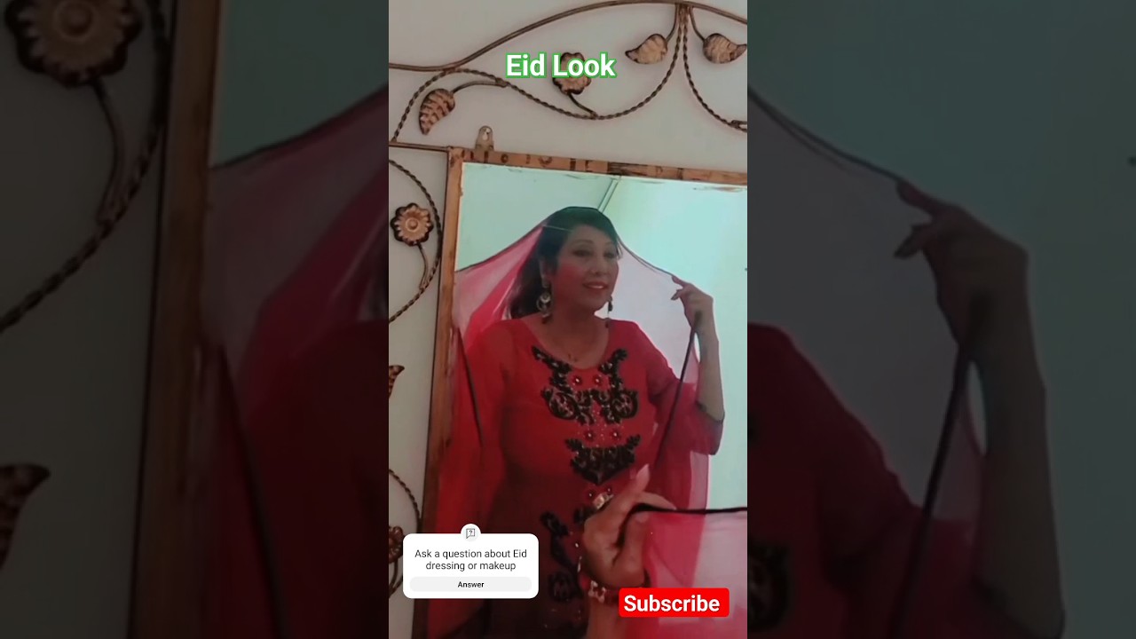 Eid Look #shortvideo #shortfeeds #youtubeshorts #eidulfiter#makeup#dressing#style