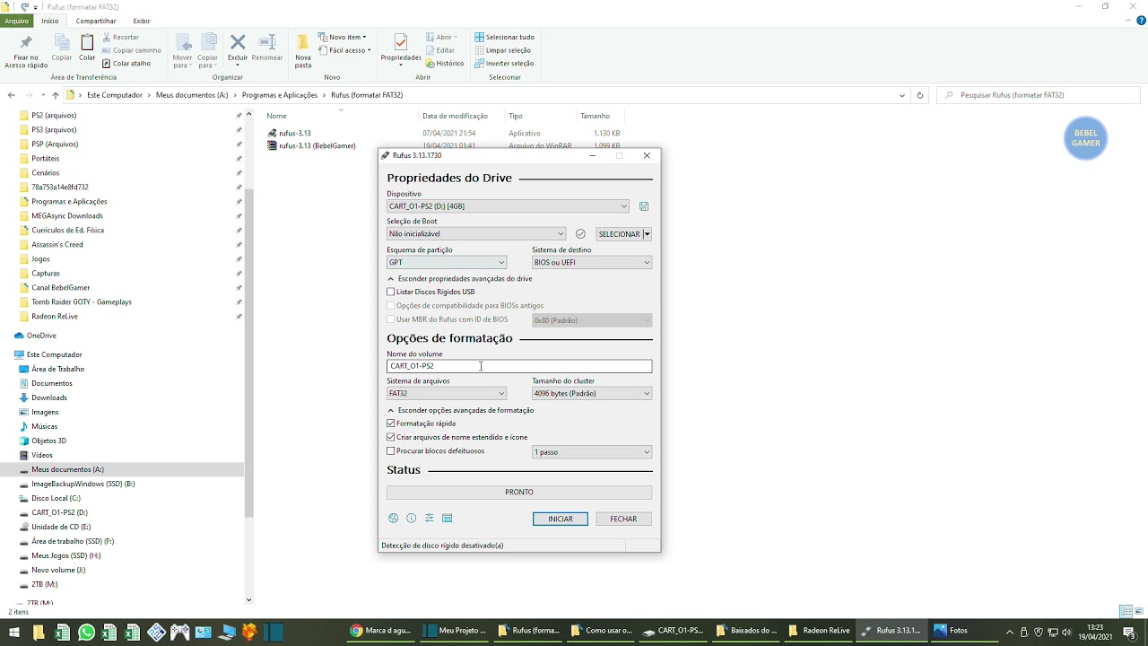 Como formatar FAT32 unidades maiores que 32GB (melho programa)