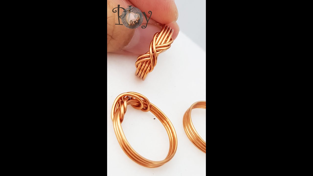 Infinity rings - Free tutorial video link above the title #Shorts  #handmade #diy