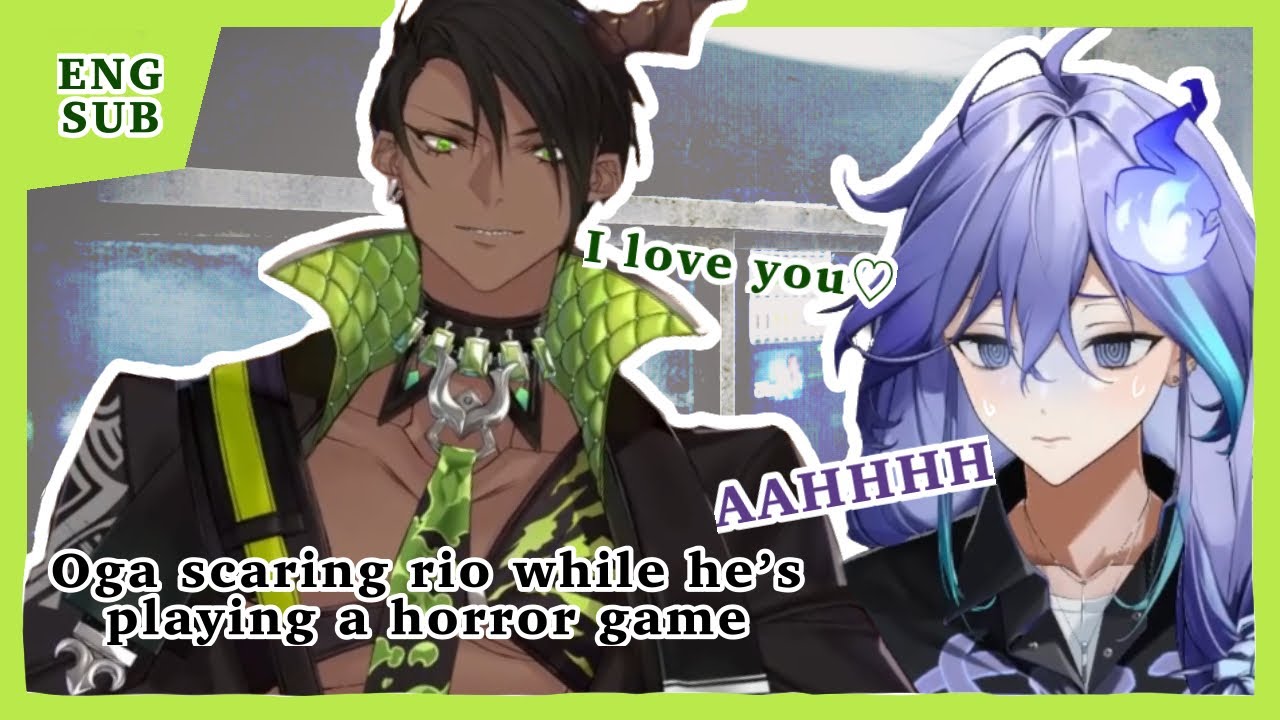 Oga scaring rio while he’s playing a horror game [HOLOSTARS EngSub]