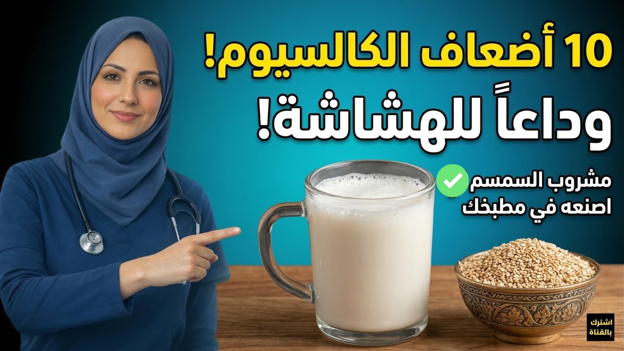 مشروب منزلي أقوى من الحليب بـ 10 أضعاف! وداعاً لهشاشة العظام وآلام المفاصل للأبد 🦴