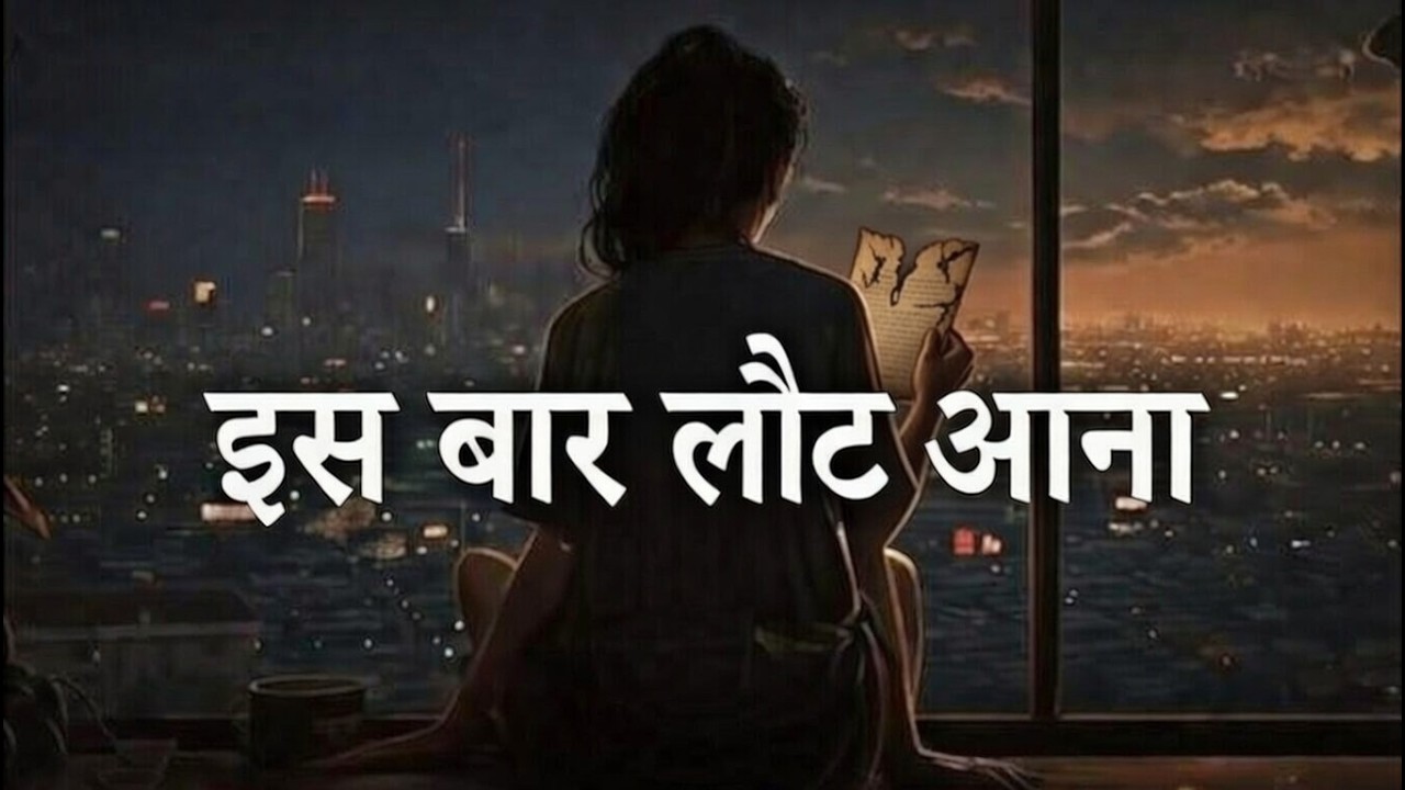 इस बार लौट आना 💔 | Very Painful Sad Hindi Song | Broken Heart Emotional Song
