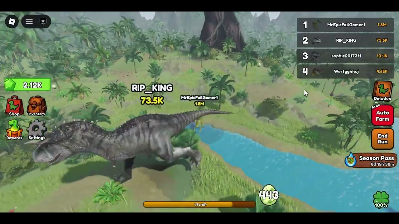 Be Dino - King Of Hill #roblox #dinosaurgame #viralgame