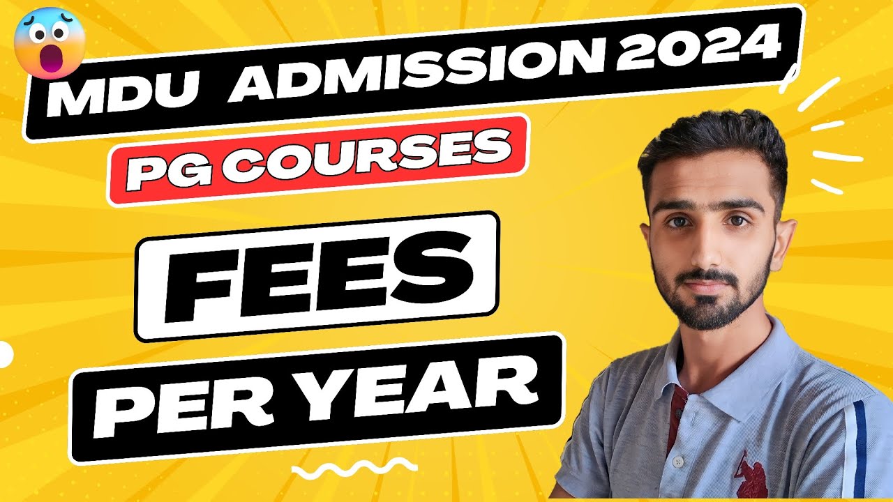 MDU Admission 2024 || Mdu Admission Fees Structure || Mdu Course Fees | Mdu MA MSc Course Fees #mdu