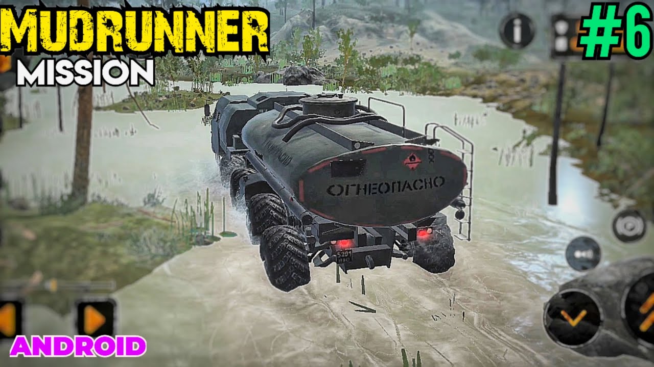 Mudrunner mission - 6 | Crossing a River | Secret trick