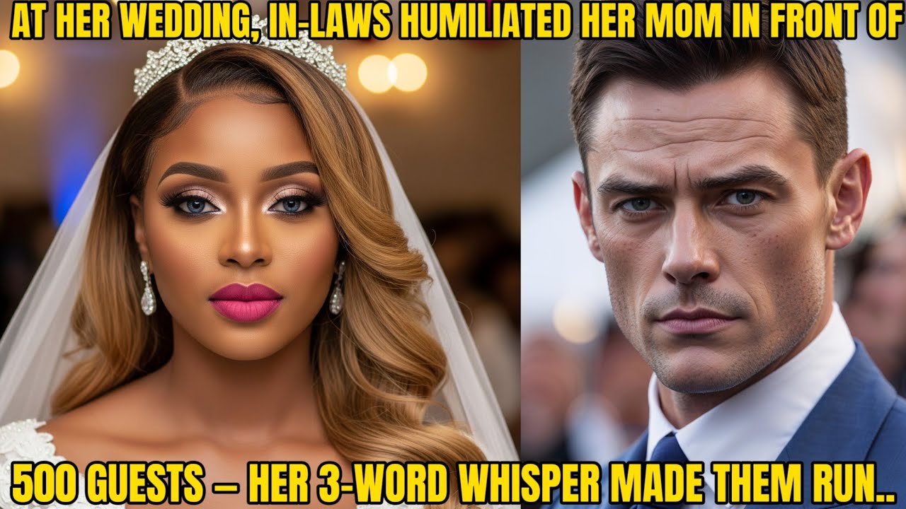 AT HER WEDDING WITH A CEO, IN-LAWS MOCKED HER MOTHER IN FRONT OF 500 GUESTS – HER WHISPER MADE THEM.